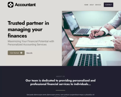 Náhled šablony Accountant 6
