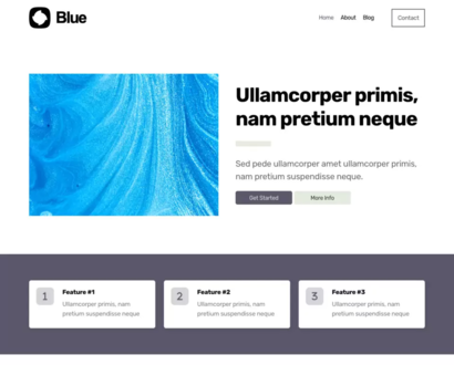 Náhled šablony Blue 4