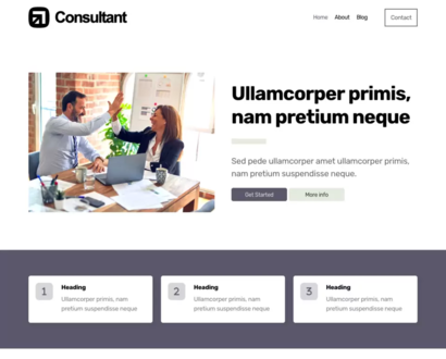 Náhled šablony Consultant 4