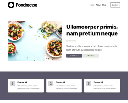 Náhled šablony Food Recipe 4