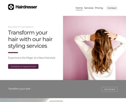 Náhled šablony Hair Dresser 1