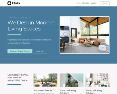 Náhled šablony Interior Design 2