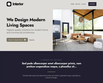 Náhled šablony Interior Design 6