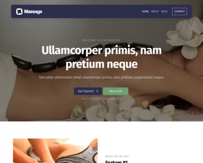 Náhled šablony Massage 5