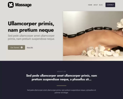 Náhled šablony Massage 6