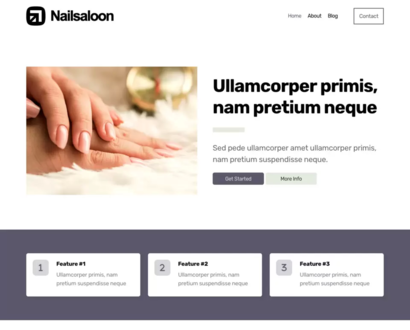 Náhled šablony Nail Saloon 4