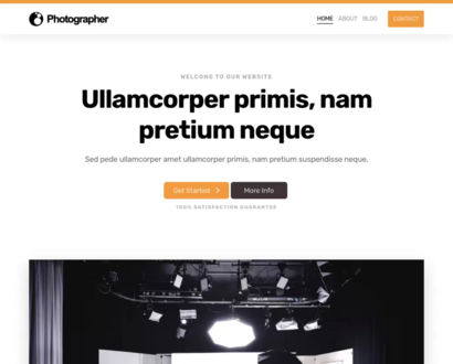 Náhled šablony Photographer 3