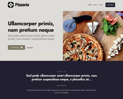 Náhled šablony Pizzeria 6