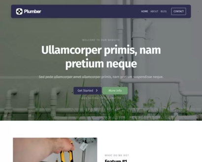 Náhled šablony Plumber 5