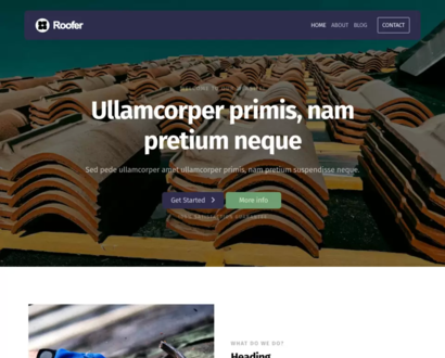 Náhled šablony Roofer 5