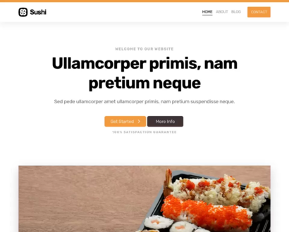 Náhled šablony Sushi 3