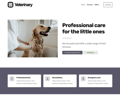 Náhled šablony Veterinary Clinic 4