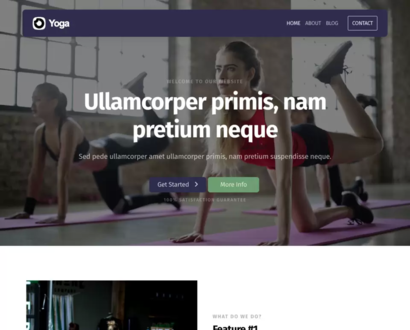 Náhled šablony Yoga 5